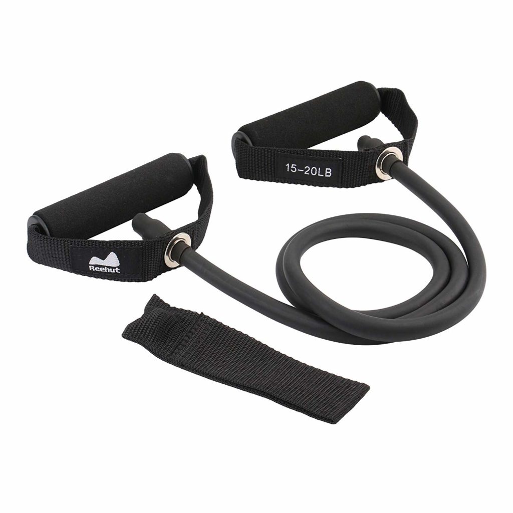 REEHUT Single Resistance Band Exercise Tube with Handle